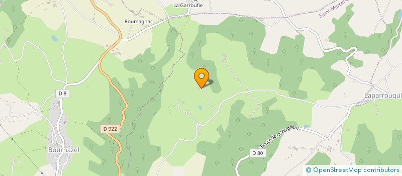 localisation de l'entreprise LA PIPISTRELLE  SAINT-MARCEL-CAMPES