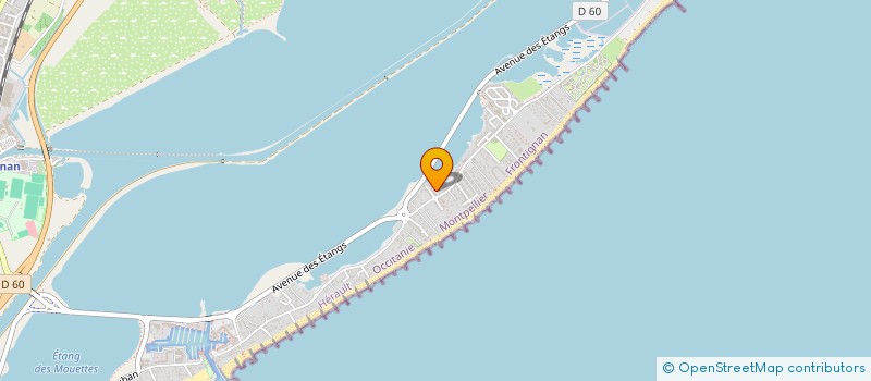 localisation de l'entreprise LA PIROGUE à FRONTIGNAN