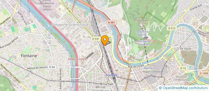 localisation de l'entreprise LA PIROGUE  GRENOBLE