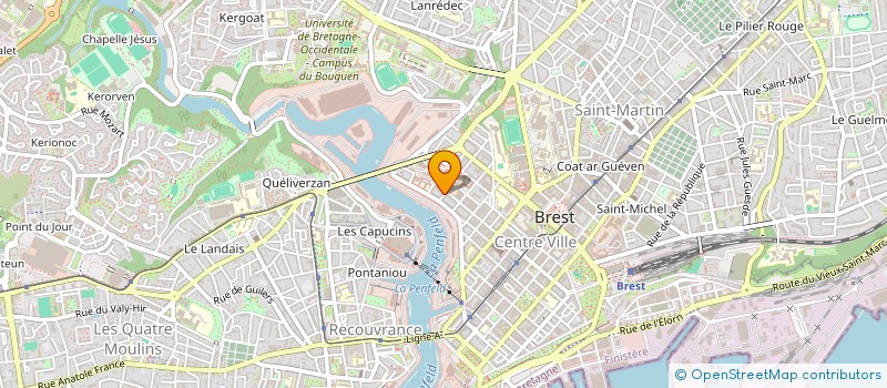 localisation de l'entreprise LA PIROGUE GWENN-HA-DU à BREST
