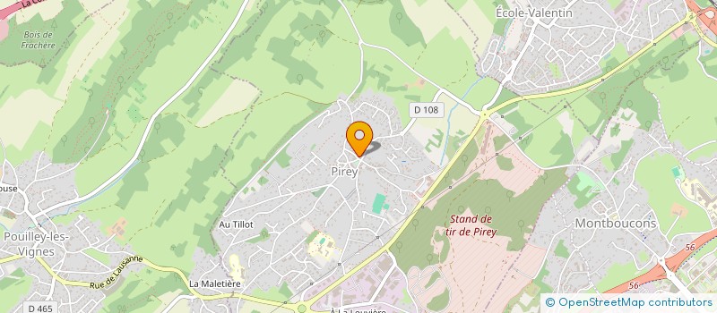 localisation de l'entreprise LA PIROULAISE DU CENTRE  PIREY