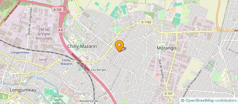 localisation de l'entreprise LA PISCINA à MORANGIS