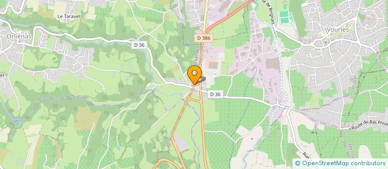 localisation de l'entreprise LA PISCINADE  ORLIENAS