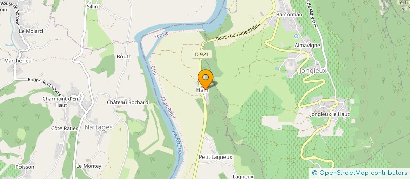 localisation de l'entreprise LA PISCINE à YENNE