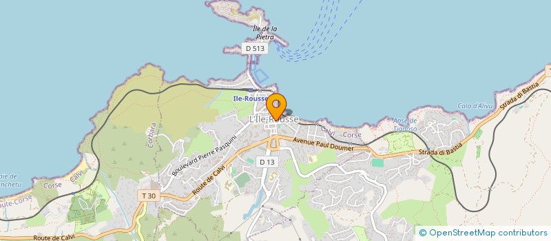 localisation de l'entreprise LA PISCINE à L'ILE ROUSSE