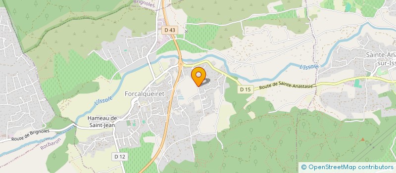 localisation de l'entreprise LA PISCINE  FORCALQUEIRET