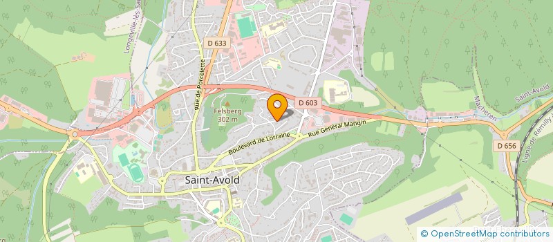 localisation de l'entreprise LA PISCINE  SAINT-AVOLD