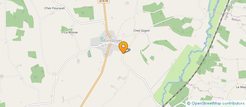 localisation de l'entreprise LA PISCINE CHARENTAISE  MONTBOYER