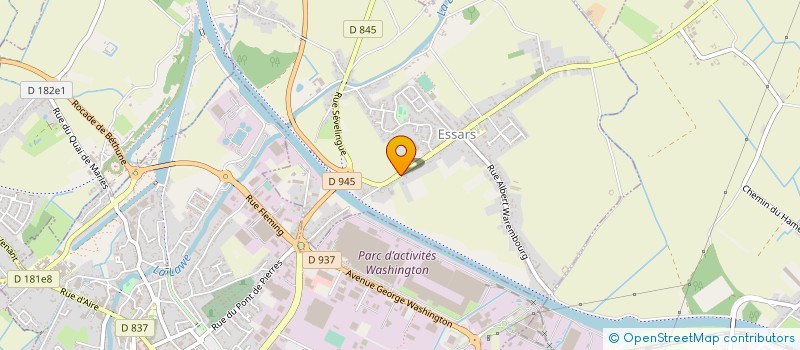 localisation de l'entreprise LA PISCINE DECORS JARDINS à ESSARS