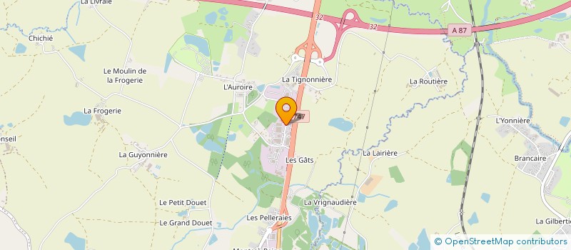 localisation de l'entreprise LA PISCINE VENDEENNE  AUBIGNY-LES CLOUZEAUX