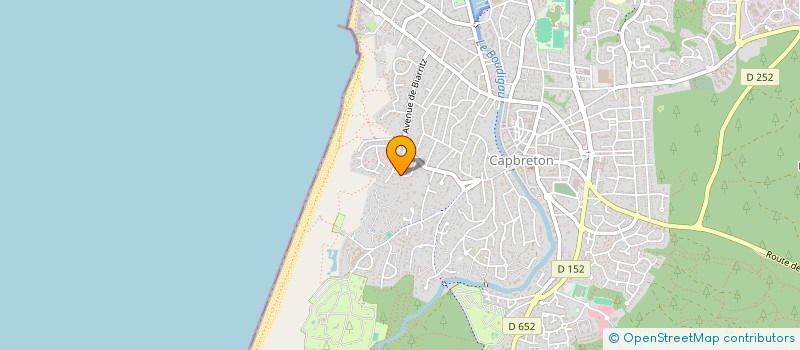 localisation de l'entreprise LA PISTE 40 à CAPBRETON