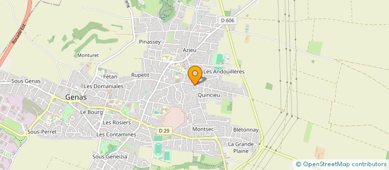 localisation de l'entreprise LA PISTE  GENAS