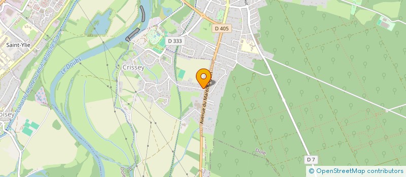 localisation de l'entreprise LA PISTE  CRISSEY