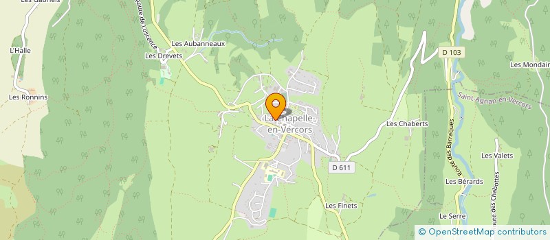 localisation de l'entreprise LA PISTE RECYCLABLE à LA CHAPELLE-EN-VERCORS