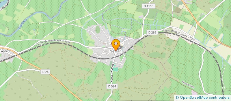 localisation de l'entreprise LA PISTE VERTE à NEVIAN