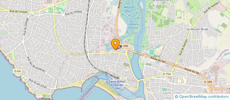 localisation de l'entreprise LA PISTOL  SAINT-GILLES-CROIX-DE-VIE