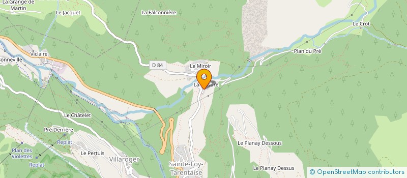 localisation de l'entreprise LA PITCHOULI  SAINTE-FOY-TARENTAISE