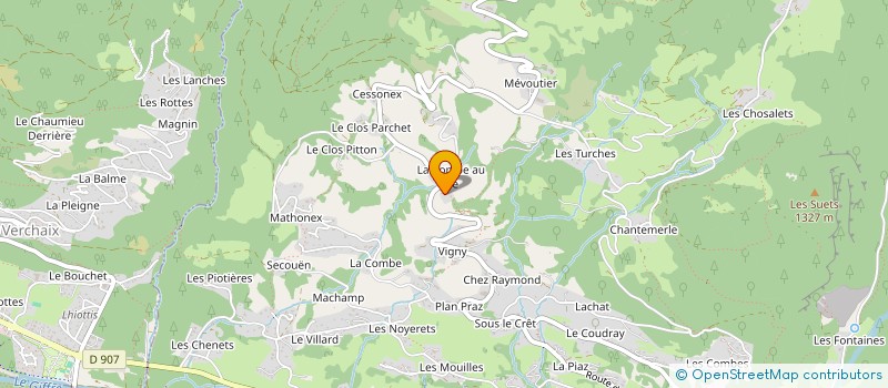 localisation de l'entreprise LA PITCHOUNETTE  SAMOENS