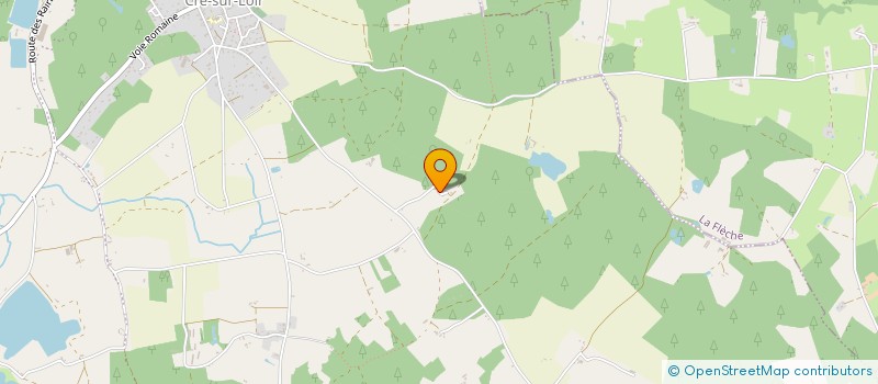localisation de l'entreprise LA PIVERDIERE & CO à BAZOUGES CRE SUR LOIR