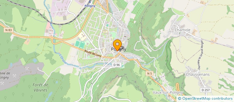 localisation de l'entreprise LA PIVOINE  POLIGNY