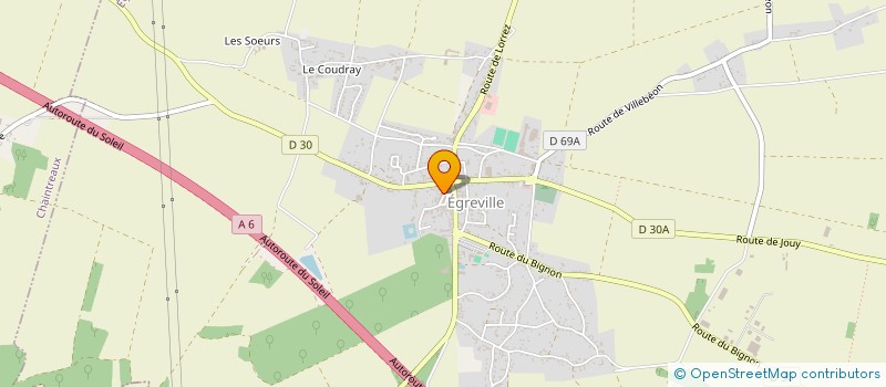 localisation de l'entreprise LA PIZZ à EGREVILLE