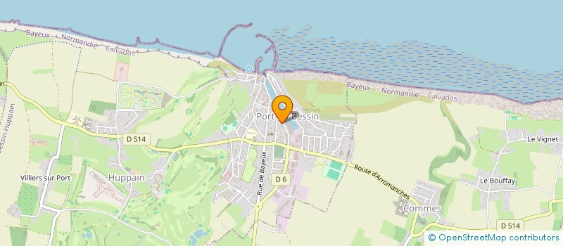 localisation de l'entreprise LA PIZZ' à PORT-EN-BESSIN-HUPPAIN