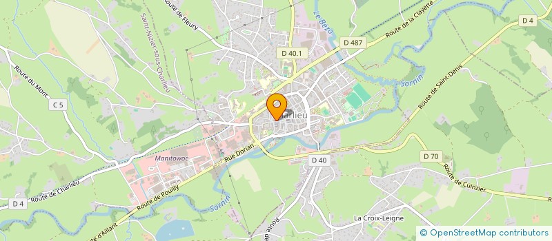 localisation de l'entreprise LA PIZZ'ARYA  CHARLIEU