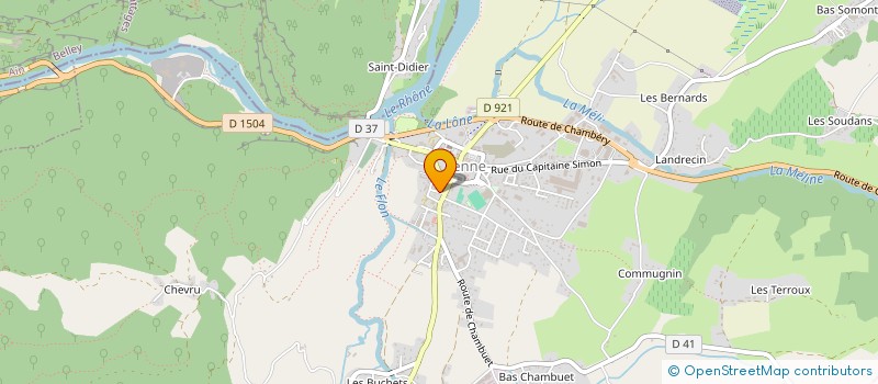 localisation de l'entreprise LA PIZZ'AUTHENTIQUE à YENNE