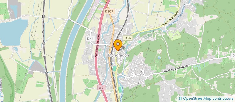 localisation de l'entreprise LA PIZZ' DU COIN  MONDRAGON