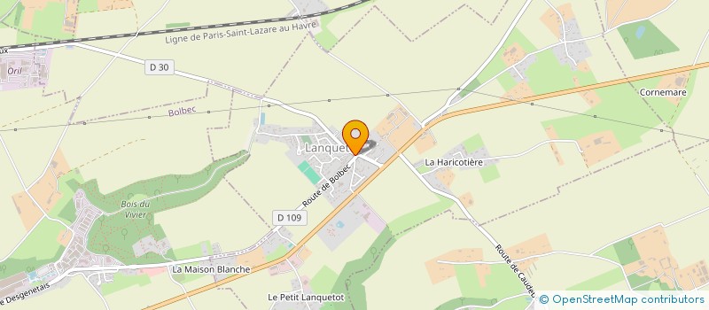 localisation de l'entreprise LA PIZZ DU COIN  LANQUETOT