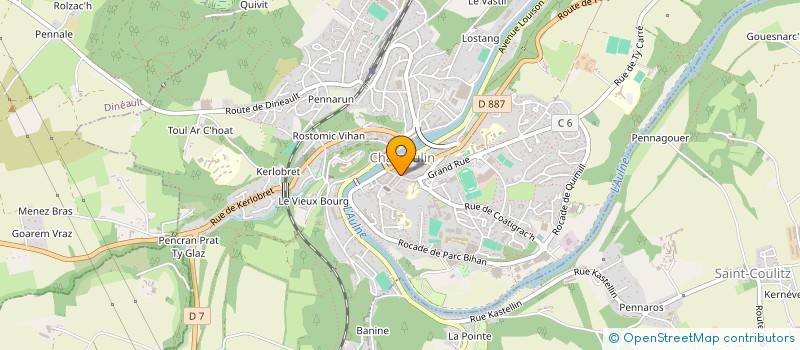 localisation de l'entreprise LA PIZZA 2.0 à CHATEAULIN