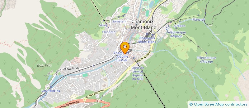 localisation de l'entreprise LA PIZZA à CHAMONIX-MONT-BLANC