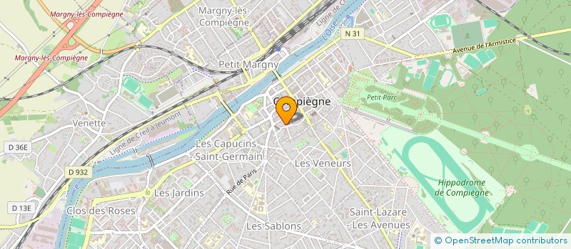 localisation de l'entreprise LA PIZZA  COMPIEGNE