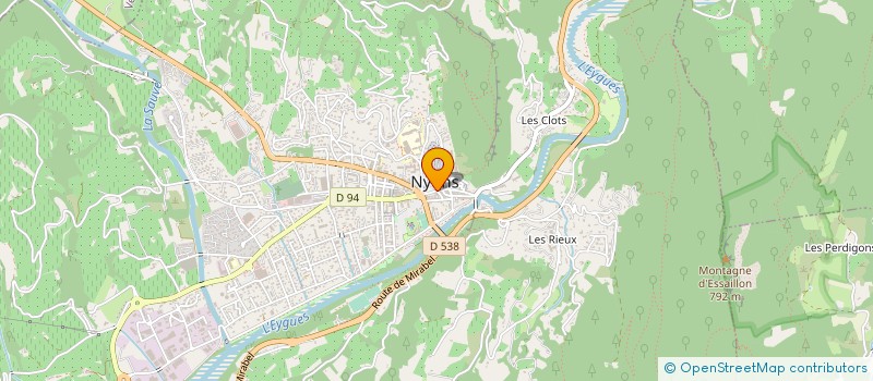 localisation de l'entreprise LA PIZZA à NYONS