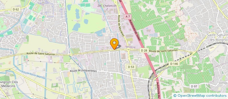 localisation de l'entreprise LA PIZZA  VEDENE