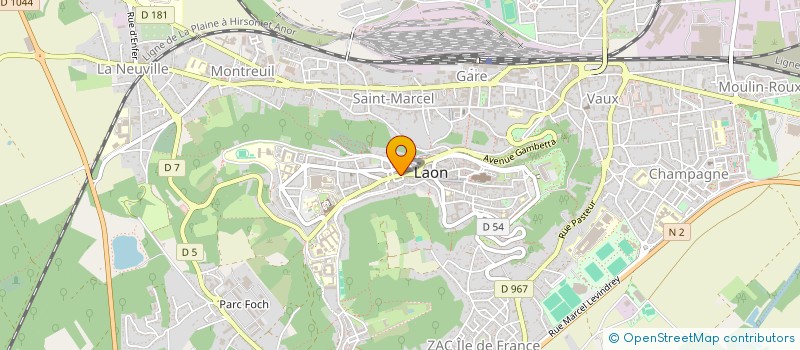 localisation de l'entreprise LA PIZZA 9  LAON
