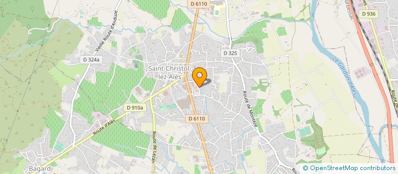 localisation de l'entreprise LA PIZZA ALESIENNE  SAINT-CHRISTOL-LEZ-ALES