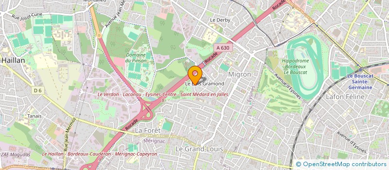 localisation de l'entreprise LA PIZZA AU COIN DU FEU à EYSINES