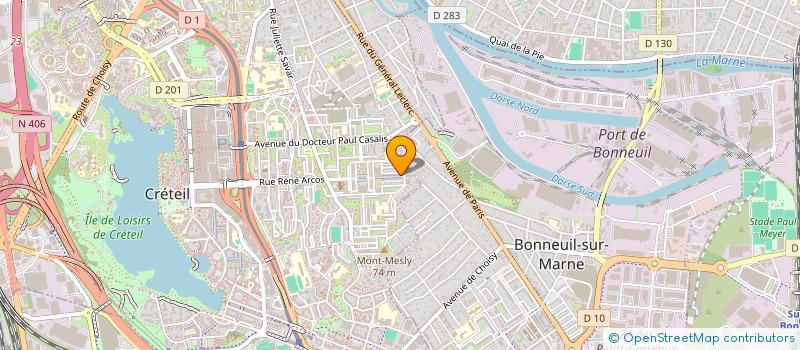 localisation de l'entreprise LA PIZZA CASA à CRETEIL