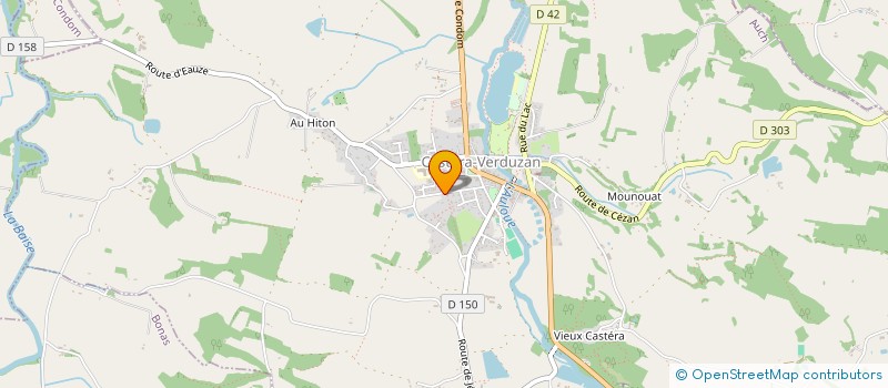 localisation de l'entreprise LA PIZZA DE VERDUS  CASTERA-VERDUZAN