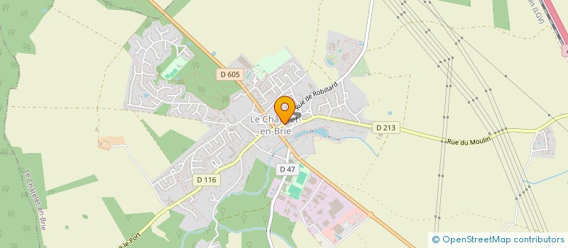 localisation de l'entreprise LA PIZZA DU CHATELET  LE CHATELET-EN-BRIE