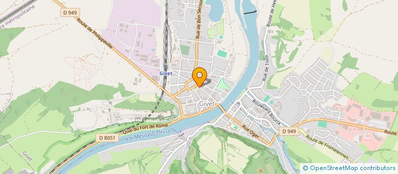 localisation de l'entreprise LA PIZZA DU COIN  GIVET