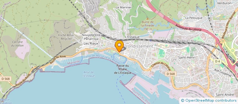 localisation de l'entreprise LA PIZZA DU GOLFE à MARSEILLE