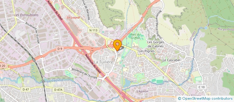 localisation de l'entreprise LA PIZZA DU GRIFFON à VITROLLES