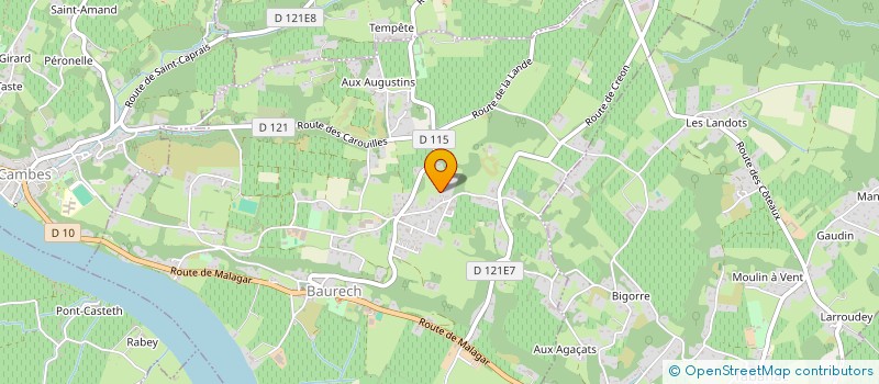 localisation de l'entreprise LA PIZZA DU PELERIN  BAURECH