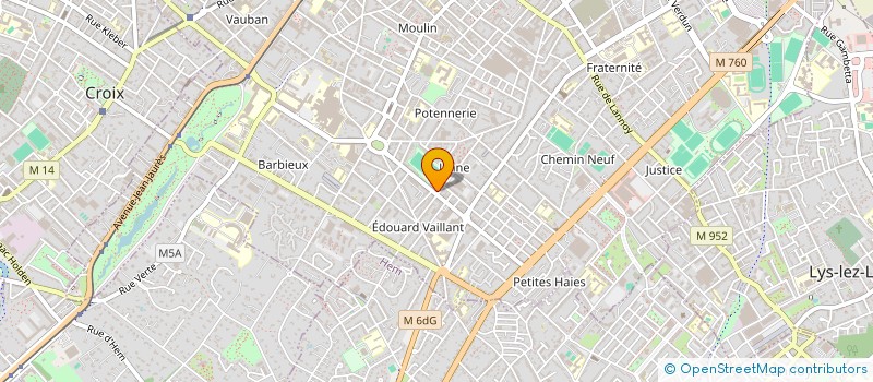 localisation de l'entreprise LA PIZZA GARNIE  ROUBAIX