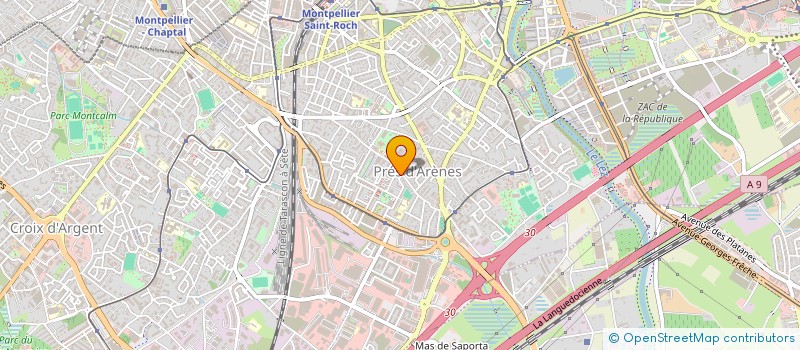 localisation de l'entreprise LA PIZZAIOLA à MONTPELLIER