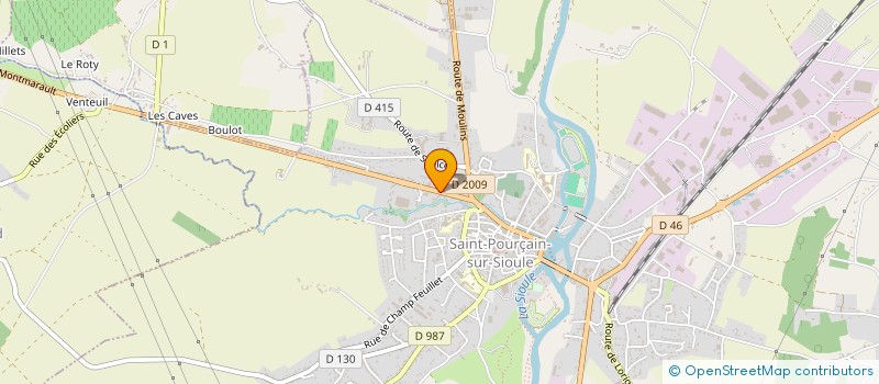 localisation de l'entreprise LA PIZZAIOLA à SAINT-POURCAIN-SUR-SIOULE