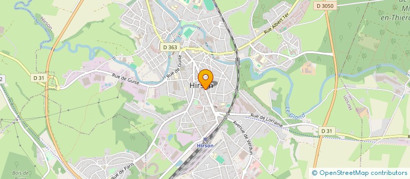 localisation de l'entreprise LA PIZZERIA à HIRSON