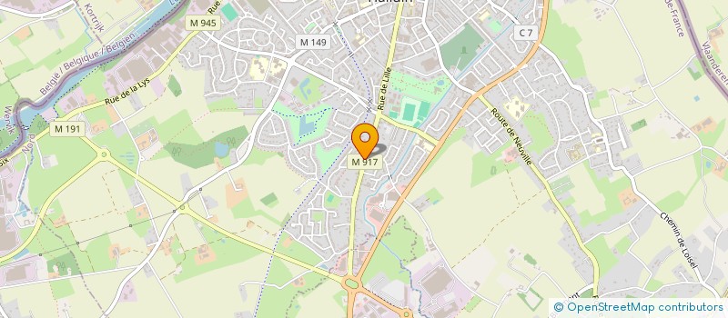 localisation de l'entreprise LA PIZZERIA D HALLUIN  HALLUIN